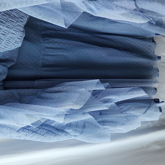 Maeve Blue Tulle Skirt Size Medium - Picture 6 of 7